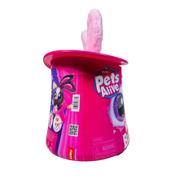 Pets Alive Magic Bunny Surprise Interactive Plush Pink 20+ Interactives - Picture 6 of 9